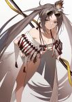  amagasa_yun cleavage consort_yu_(fate/grand_order) fate/grand_order megane no_bra pantsu weapon 