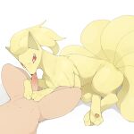  ambiguous_gender bestiality bodily_fluids duo feral genital_fluids genitals hi_res human human_on_feral interspecies licking lying male male/ambiguous male_on_feral mammal multi_tail ninetales nintendo on_back on_side oral pawpads paws paws_on_penis penile penis penis_lick pok&eacute;mon pok&eacute;mon_(species) pok&eacute;philia precum red_eyes saliva saliva_on_penis sex spread_legs spreading tongue tongue_out video_games youjomodoki 