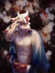  animal_humanoid arknights blurred_background canid canid_humanoid canine canine_humanoid clothed clothing colored digital_media_(artwork) greeting hi_res humanoid hung_(arknights) hypergryph male mammal mammal_humanoid oasin partially_clothed shaded solo studio_montagne video_games wet wet_clothing 
