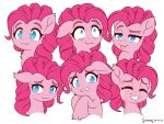  2021 :3 blep blue_eyes bodily_fluids crying cute_fangs digital_media_(artwork) earth_pony equid equine eyes_closed fangs female feral friendship_is_magic hair hi_res horse mammal my_little_pony pink_hair pinkie_pie_(mlp) pivoted_ears pony simple_background smile solo symbianl tears tongue tongue_out white_background 