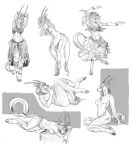  antelope anthro belly_dancer bovid bracelet breasts butt clothed clothing cloven_hooves covering covering_crotch dancing female grazing_antelope hi_res hooves intricatevision jewelry leaning leaning_forward long_tail lying mammal multiple_images nipples nude on_back on_front ornate_clothing oryx partially_clothed reclining simple_background sketch_page solo tail_covering_crotch white_background 