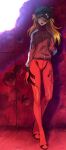  1girl absurdres arm_at_side blue_eyes eyepatch hair_over_one_eye hand_in_hair hat highres hoshi_mikan jacket long_hair looking_at_viewer neon_genesis_evangelion open_mouth orange_hair plugsuit rebuild_of_evangelion shikinami_asuka_langley solo souryuu_asuka_langley 