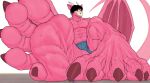  absurd_res anthro clothed clothing dragon duo feet foot_focus hi_res horn macro male micro mtfoxx pink_body plantigrade soles solo_focus topless 