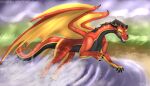  arrazilla claws dragon fin hi_res paws story tagme water wet wings wolfywetfurr_(artist) 