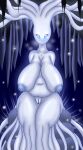  absurd_res breasts female genitals hi_res highoncoffee hollow_knight humanoid mature_female sagging_breasts slightly_chubby solo team_cherry thick_thighs video_games white_lady_(hollow_knight) 