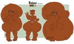  absurd_res balros_(echoen) big_butt big_tail brown_body brown_fur butt echoen_(artist) feet fluffy fur green_eyes hi_res male mammal model_sheet rodent sciurid thick_thighs 