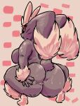  absurd_res anthro anus big_breasts big_butt breasts butt crouching female hi_res kiseff lopunny nintendo nude pok&eacute;mon pok&eacute;mon_(species) red_eyes solo spread_butt spreading video_games 
