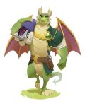  &lt;3 0rang3 absurd_res activision anthro carrying carrying_over_shoulder dragon duo felid green_body hi_res holding_object horn love male mammal muscular muscular_anthro muscular_male nestor_(spyro) pantherine size_difference smile spyro_reignited_trilogy spyro_the_dragon teeth tiger video_games wings 