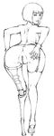  amputee anus artist_request ass assassin bare_shoulders bent_over from_behind gloves grasshopper_manufacture high_heels holly_summers monochrome no_more_heroes pussy uncensored 