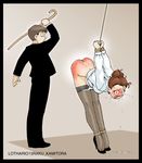  bondage bound_wrists crying fishnets kamitora spanking stockings tagme 