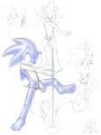 angry anthro backsack balls blue_body blue_fur briefs bulge clothing clothing_pull erection eulipotyphlan feet fur genitals gree hedgehog humanoid looking_at_viewer mammal penis pole sonic_the_hedgehog sonic_the_hedgehog_(series) stripper stripper_pole tighty_whities underwear underwear_pull undressing white_clothing white_underwear 
