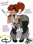  2019 3:4 absurd_res anthro big_breasts big_butt blizzard_entertainment blush bodysuit breasts butt canid canine canis cleavage clothed clothing cosplay crossover crossover_cosplay curvy_figure dialogue digital_media_(artwork) disney domestic_dog english_text eyewear female fingers goof_troop gun hair hi_res hourglass_figure huge_breasts huge_butt inkit89 looking_at_viewer mammal midriff overwatch peg_pete ranged_weapon red_hair rifle shush simple_background skinsuit sniper_rifle solo sunglasses talking_to_viewer tan_body tan_skin text thick_thighs tight_clothing video_games voluptuous weapon white_background wide_hips widowmaker_(overwatch) 