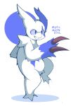  absurd_res anthro blue_body blue_eyes blue_fur claws crotch_tuft fluffy fluffy_tail fur hi_res male motion_lines multicolored_body multicolored_fur mysticwaffle032 nintendo on_one_leg pok&eacute;mon pok&eacute;mon_(species) shiny_pok&eacute;mon shiny_zangoose shoulder_tuft simple_background smile solo standing teeth tuft two_tone_body two_tone_fur video_games white_background white_body white_fur zangoose 
