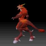  3d_(artwork) animated big_breasts breasts cloven_hooves demon digital_media_(artwork) female hi_res hooves horn multi_eye red_body red_scales rotating scales short_playtime solo spiked_breasts spiked_tail spikes spikes_(anatomy) uglyshadow 