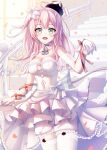  dress hololive hololive_china jinse_fu_yaojing thighhighs wedding_dress 