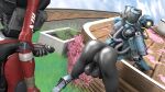  16:9 balls duo genitals hi_res machine male male/male pathfinder_(apex_legends) penis revenant_(apex_legends) robot unknown_artist widescreen 