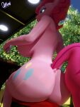 3d_(artwork) anthro anthrofied big_breasts big_butt breasts butt casual_nudity digital_media_(artwork) equid equine female friendship_is_magic hasbro hi_res horse mammal my_little_pony nude pinkie_pie_(mlp) pony quicktimepony sitting solo 
