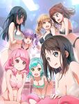  akata_itsuki bang_dream! bra breast_hold hikawa_hina ichigaya_arisa maruyama_aya okusawa_misaki pantsu shirokane_rinko toyama_kasumi udagawa_ako 