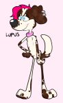  anthro bird_dog canid canine canis clip_studio_paint clipstudio collar domestic_dog doodledoggy ear_piercing hair hunting_dog lupus_braveheart male mammal piercing pink_hair setter solo toony welsh_setter 