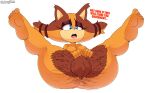  absurd_res anthro badger big_butt breasts butt dongitos edit excessive_pubic_hair feet_up female genitals hairy hairy_pussy hi_res huge_butt mammal mustelid musteline nude plump_labia presenting presenting_pussy pubes pussy ribbons solo sonic_boom sonic_the_hedgehog_(series) spread_legs spreading sticks_the_jungle_badger text thick_thighs wide_hips 