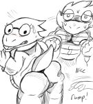  absurd_res alphys anonymous anthro bent_over big_breasts big_butt blush bodily_fluids breasts butt clothing coat duo eyewear faceless_character female genitals glasses hi_res jaythefox333 lab_coat lizard male male/female monster nervous nervous_smile nervous_sweat pussy raised_tail reptile scalie smacking_ass spanking surprised_expression sweat text topwear undertale undressing unknown_species video_games 