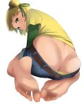  ass feet pantsu panty_pull tama_(seiga46239239) 