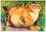  colored detailed_background disney felid female feral fur lion mammal morbidly_obese morbidly_obese_female morbidly_obese_feral nala obese obese_female obese_feral overweight overweight_female overweight_feral pantherine smile solo sssilver tan_body tan_fur the_lion_king 