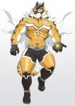  2020 abs absurd_res anthro clothing felid hi_res live-a-hero male mammal mask muscular muscular_anthro muscular_male pantherine pecs ryekie_(live-a-hero) superhero tiger tight_clothing uiokv 