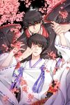  2boys black_hair clamp_(style) highres japanese_clothes multiple_boys sakurazuka_seishirou shari_(shari07) short_hair sumeragi_subaru tokyo_babylon x_(manga) 