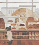  anthro bakery bread building crocodile crocodilian crocodylid female food group hi_res house human male mammal reptile rt0no scalie unknown_species window wood_floor 