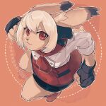  1:1 anthro clothed clothing female fingerless_gloves gloves handwear hi_res jinnai kirsch_(live-a-hero) lagomorph leporid live-a-hero mammal rabbit serious solo 