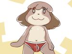  animal_crossing bulge canid canine canis clothing digby_(animal_crossing) domestic_dog hi_res lightytheyoshi male mammal nintendo solo underwear video_games 