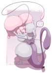  anthro big_butt blush blush_lines bodily_fluids breast_squish breasts bubble_butt butt butt_grab duo female female/female feral grey_body hand_on_butt hi_res huge_butt hyper hyper_butt legendary_pok&eacute;mon mew mewtwo nintendo orikomi pink_body pok&eacute;mon pok&eacute;mon_(species) purple_tail squish sweat thick_thighs video_games 