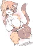  &lt;3_marking accessory akamu_ver20 anthro big_breasts biped blonde_hair blush breasts brown_body brown_fur brown_hair calico-chan_(akamu_ver20) calico_cat chest_tuft countershading crouching cute_fangs domestic_cat felid feline felis female fluffy fluffy_chest front_view full-length_portrait fur hair hair_accessory hairclip heart_marking humanoid_hands kemono looking_at_viewer mammal mottled multicolored_body multicolored_fur multicolored_hair multicolored_tail naturally_censored nipple_tuft nude orange_hair piebald portrait pupils simple_background slit_pupils solo tuft white_background white_body white_countershading white_fur yellow_body yellow_eyes yellow_fur 