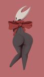  anthro arthropod black_body butt clothed clothing female hi_res hollow_knight hornet_(hollow_knight) insect nude simple_background solo team_cherry traknoch vessel_(species) video_games 