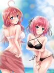  5-toubun_no_hanayome bikini breasts cleavage nakano_itsuki nakano_nino swimsuits 