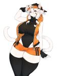  anthro baburusushi big_breasts breasts clothing domestic_cat eyewear eyewear_on_head felid feline felis female hat headgear headwear hi_res mammal solo sunglasses sunglasses_on_head 