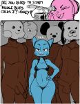  anthro balls blue_body blue_fur breasts camera cartoon_network clothed clothing dark_body dark_skin dbaru domestic_cat duo felid feline felis female fur genitals hi_res human human_on_anthro interspecies lagomorph leporid male male/female mammal mask nicole_watterson open_mouth open_smile partially_clothed penis pink_body pink_fur rabbit recording richard_watterson smile teeth the_amazing_world_of_gumball 
