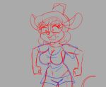  2d_animation animated anthro arcatech bouncing_breasts breasts clothed clothed/nude clothing dialogue female frame_by_frame gwen_(joaoppereiraus) mammal mouse murid murine nude rodent solo torn_clothing undressing unfinished 