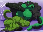  2021 5_toes anal anthro armpit_hair balls big_balls big_muscles big_pecs big_penis black_nipples black_penis bobert bodily_fluids body_hair buffzard_(character) canid canine countershading cum dragon drooling duo ejaculation erection feet genital_fluids genitals green_balls green_body green_countershading green_hair grin hair haplorhine huge_balls huge_muscles huge_pecs huge_penis hybrid hyper hyper_balls hyper_genitalia hyper_muscles hyper_pecs hyper_penis kneeling licking male male/male mammal monkey musclegut muscular neck_tuft nipples nude open_mouth pecs penis primate saliva sex smile toes tongue tongue_out tuft 