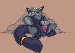  amber_eyes anthro balls bedroom_eyes binturong blue_body blue_fur blue_hands blue_pawpads blue_paws blue_skin bodily_fluids boulder chubby_anthro chubby_male claws dark_eyes digital_media_(artwork) ear_piercing ear_ring facial_piercing feet fluffy fluffy_chest fluffy_ears fluffy_tail foreskin fur genital_fluids genitals hindpaw humanoid_genitalia humanoid_penis invalid_tag jewelry long_tail male mammal narrowed_eyes necklace nipples nose_piercing nose_ring orange_eyes pawpads paws penis piercing precum reggie_(bigbear9) relaxation relaxing ring rock seductive short_male slightly_chubby softailfox soles solo tail_jewelry tail_ring toe_claws toes uncut viverrid 