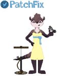 animated anthro clothing digital_media_(artwork) dress female hip_sway low_res lutrine mammal mustelid patchcraft patchfix_fox_(artist) pixel_(artwork) ribbons solo sprite sprite_animation tools 