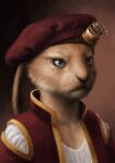  2021 anthro brown_body brown_eyes brown_fur digital_media_(artwork) fur irbeus lagomorph leporid male mammal rabbit solo 