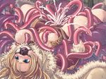  ball_gag bdsm blue_eyes blush bondage bound breasts cum gag gagged highres large_breasts nipples ragnarok_online tears tentacle_sex tentacles wizard_(ragnarok_online) xration 