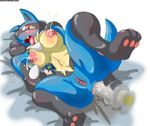  anal animal_ears anus ass barefoot bb blush breasts cry dildo feet furry lactation lucario masturbation milk nipples open_mouth pawpads paws pokemon pussy solo spread_legs tail tears toes 