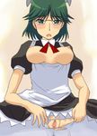  android francisca glasses green_hair gynoid kaibutsu_oujo source_request torn_clothes 