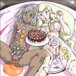  1boy 1girl anal breasts cake cum cum_in_pussy cum_inside dark_skin dianna_soreil dianna_soriel facial fever-san food food_on_body gundam loran_cehack lowres nantaimori nipples nude nyotaimori penis plate puffy_nipples pussy spread_legs testicles turn_a_gundam uncensored 