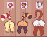  ann_maren_(annmaren) anthro female glory_hole group hi_res mocho4266 size_difference take_your_pick through_wall 