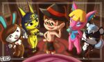  animal_crossing ankha_(animal_crossing) anthro black_body black_eyes black_fur blonde_hair blue_eyes blue_hair breasts brown_body brown_fur brown_hair carmen_(animal_crossing) cervid clothing condom domestic_cat ear_piercing egyptian eyewear felid feline felis female fuchsia_(animal_crossing) fur genitals glasses group hair hat headgear headwear hi_res hooves human jackintaro lagomorph leporid male mammal nintendo nipples nude piercing pink_body pink_fur pussy rabbit rodent sciurid sex_toy sexual_barrier_device tasha_(animal_crossing) vibrator video_games villager_(animal_crossing) yellow_body 