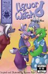  absurd_res anthro avian cheerleader clothed clothing comic cover cover_art cover_page crossdressing dress drunk female group hi_res magic magic_user male mammal murid murine rat rodent roxythefoxy substance_intoxication witch 